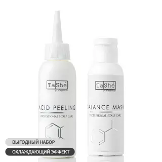 Tashe professional scalp care бас терісін тазартуға арналған жинақ, 100+100 мл