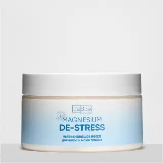 Magnesium De-Stress тыныштандыратын шашқа арналған маска.